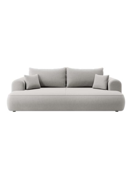 Trivietė sofa Oven, pilka (aksomas)