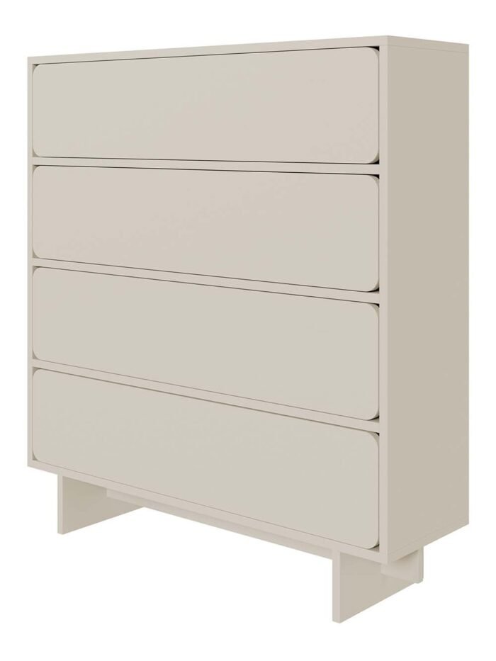 4 stalčių komoda Gazi, smėlio - Image 7