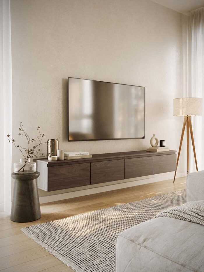 Pakabinama TV komoda Demi, 200 cm, riešuto - Image 3