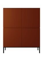 Aukšta komoda Demi, 100 cm, rausvai ruda