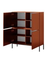 Aukšta komoda Demi, 100 cm, rausvai ruda - Image 4