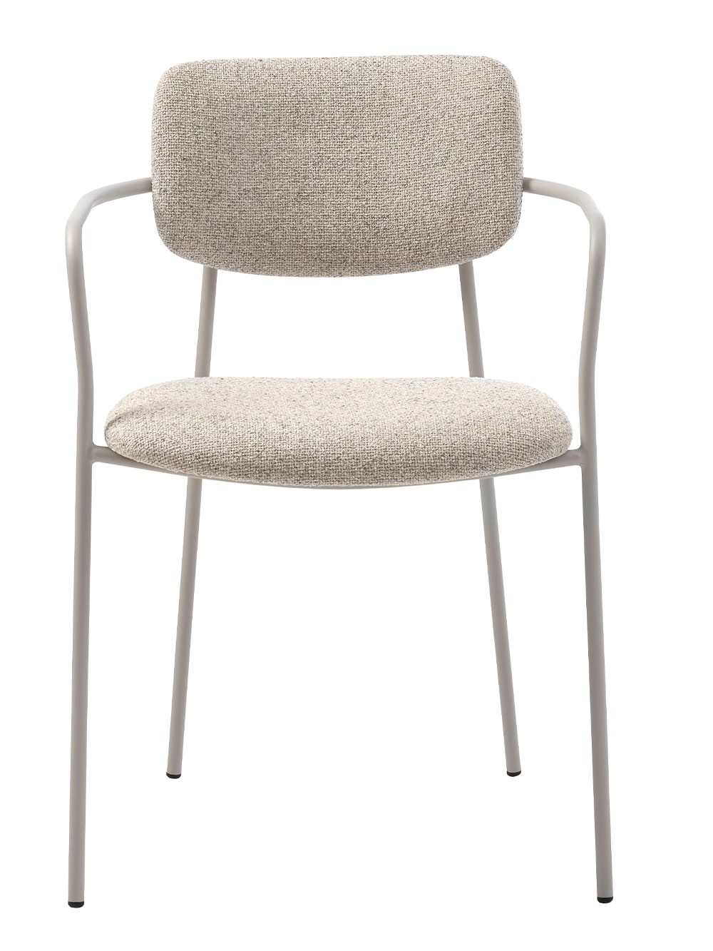 Valgomojo kėdė Zeta, pilko smėlio, šviesaus smėlio boucle1