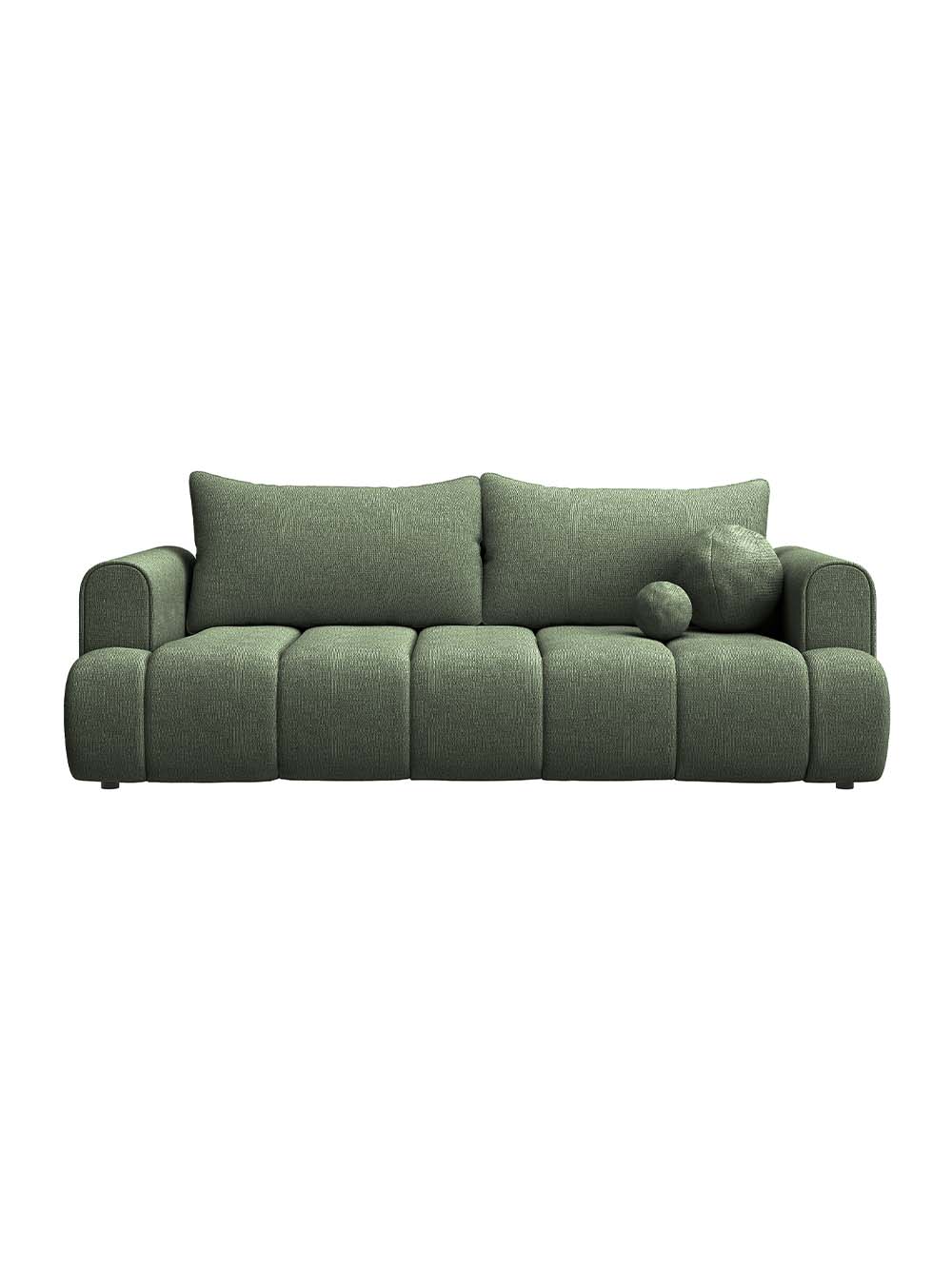 dandy-trievietė sofa lova-žalios spalvos šenilas-REDAGUOTA-1