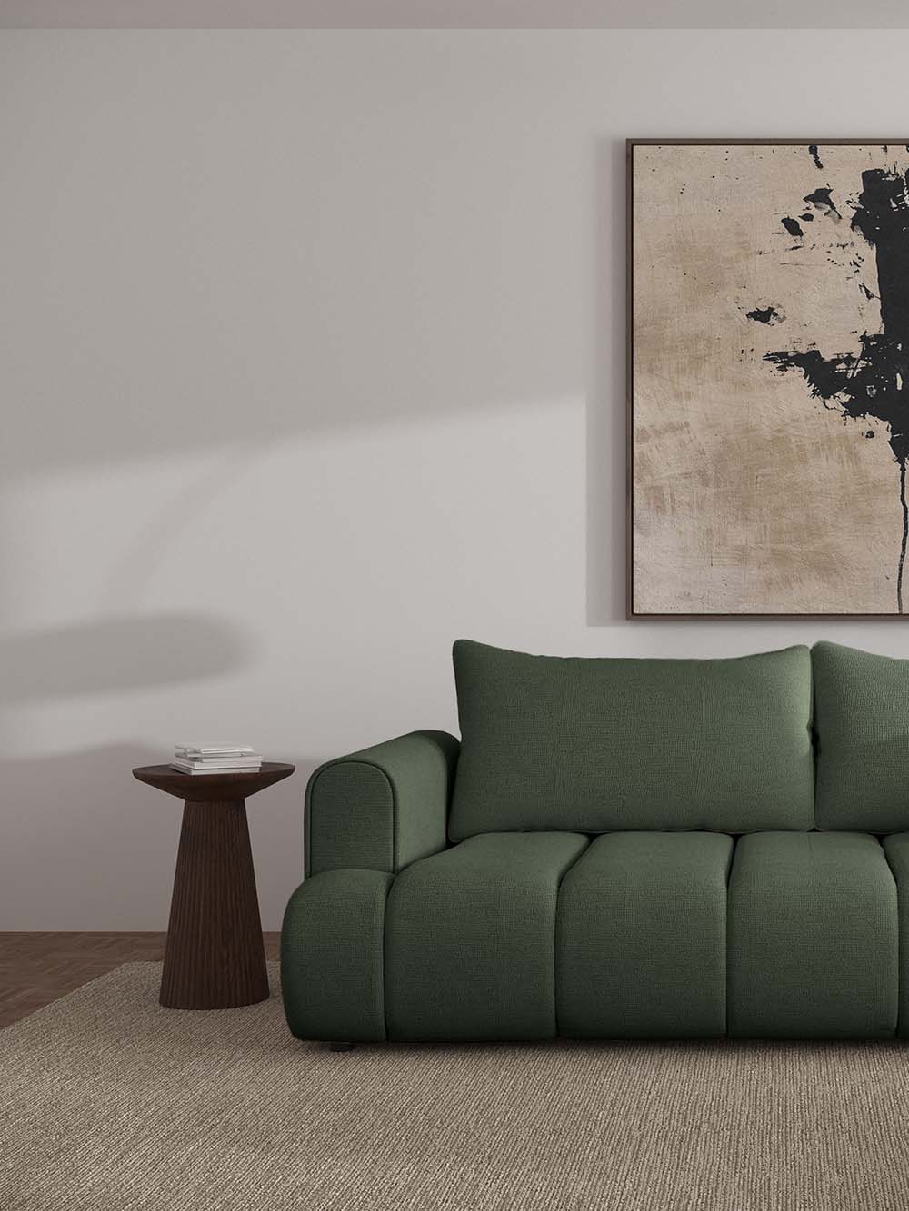 dandy-trievietė sofa lova-žalios spalvos šenilas-REDAGUOTA-2