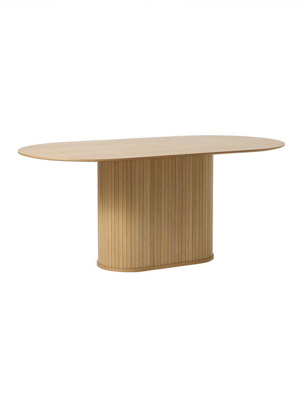 Ovalus valgomojo stalas Nala, 180 cm, natūralaus ąžuolo2