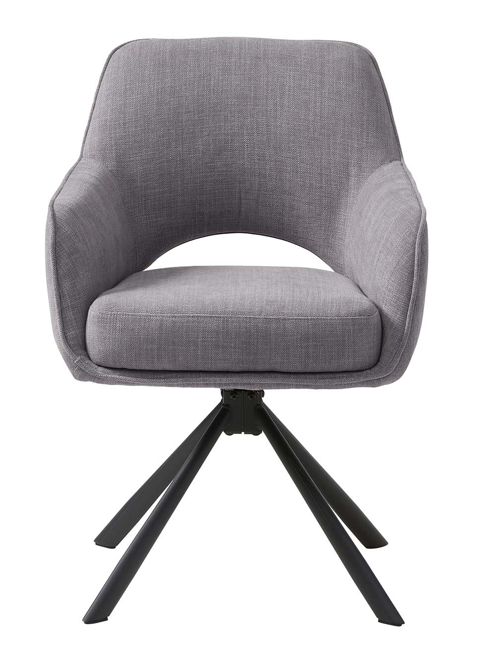 Pasukama valgomojo kėdė Meyra, juoda.grafito pilka, šenilas2