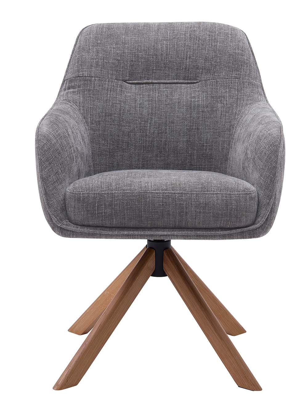 Pasukama valgomojo kėdė Zare, natūralaus ąžuolo.grafito pilka, šenilas2