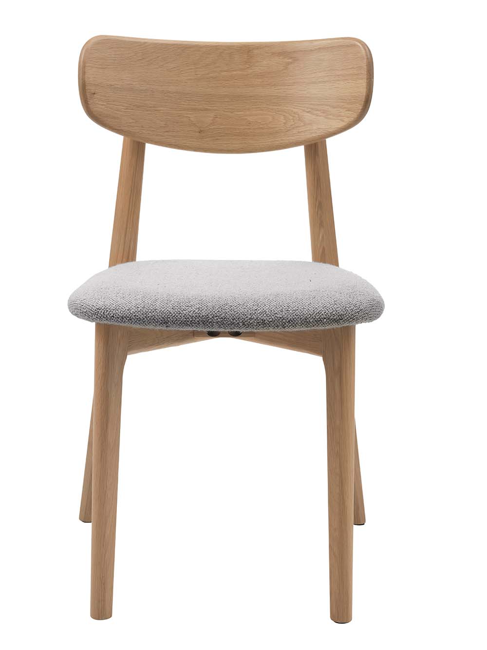 Valgomojo kėdė Tauri, natūralaus ąžuolo,pilka boucle2