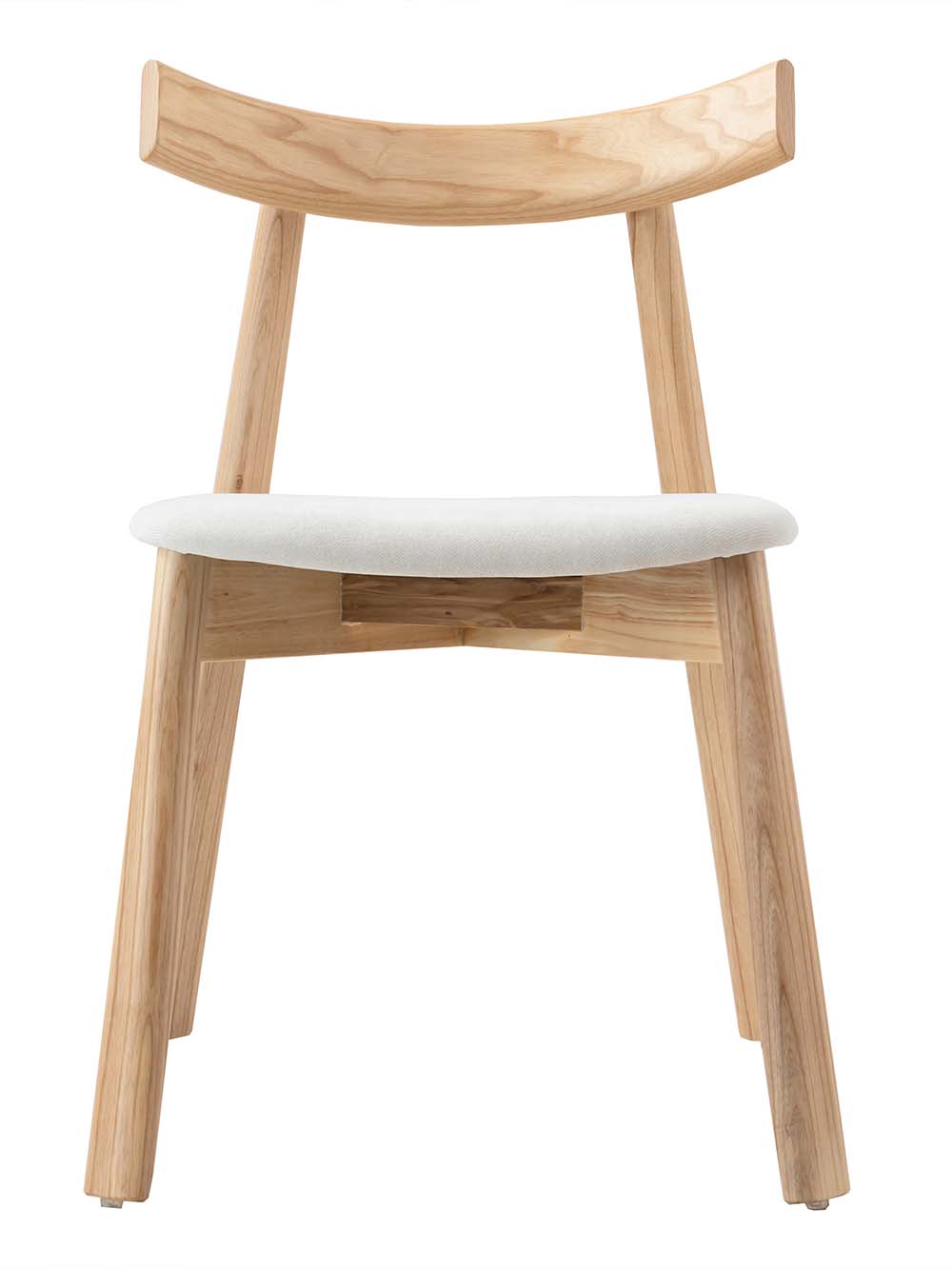 Valgomojo kėdė Silan, natūralios medienoskreminė, šenilas4