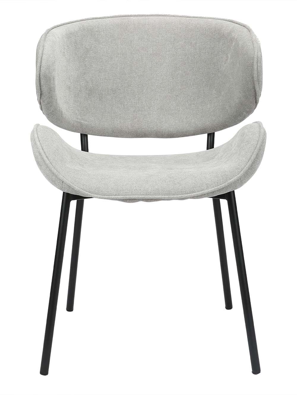 Valgomojo kėdė Venti, juodašviesiai pilka, šenilas1