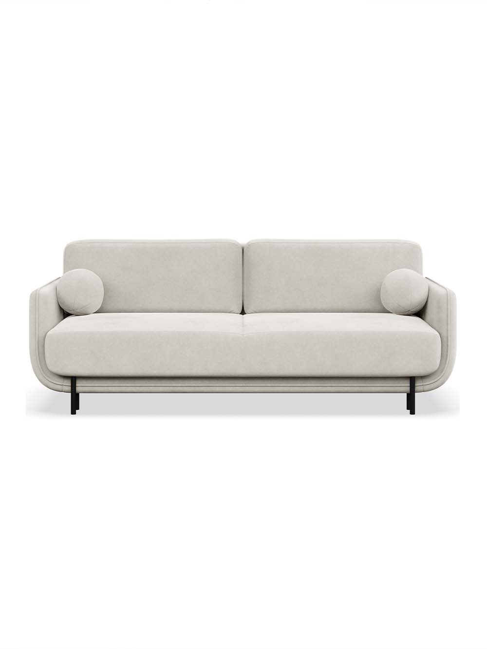 Trivietė sofa Songo, kreminė, veliūras