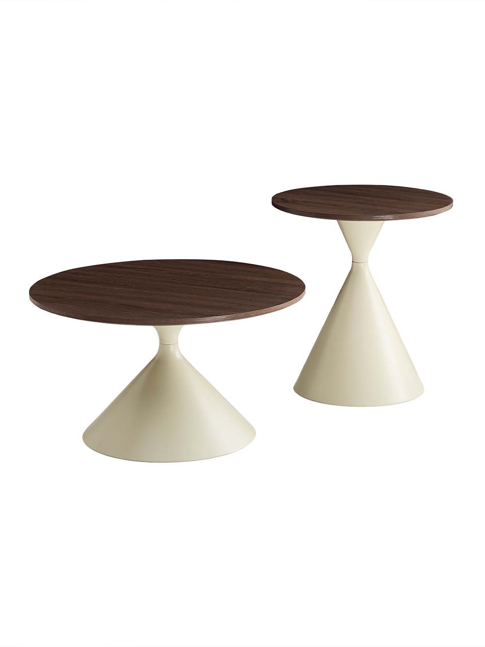 Kavos stalikių komplektas, 50 cm ir 70 cm, smėlio.riešuto