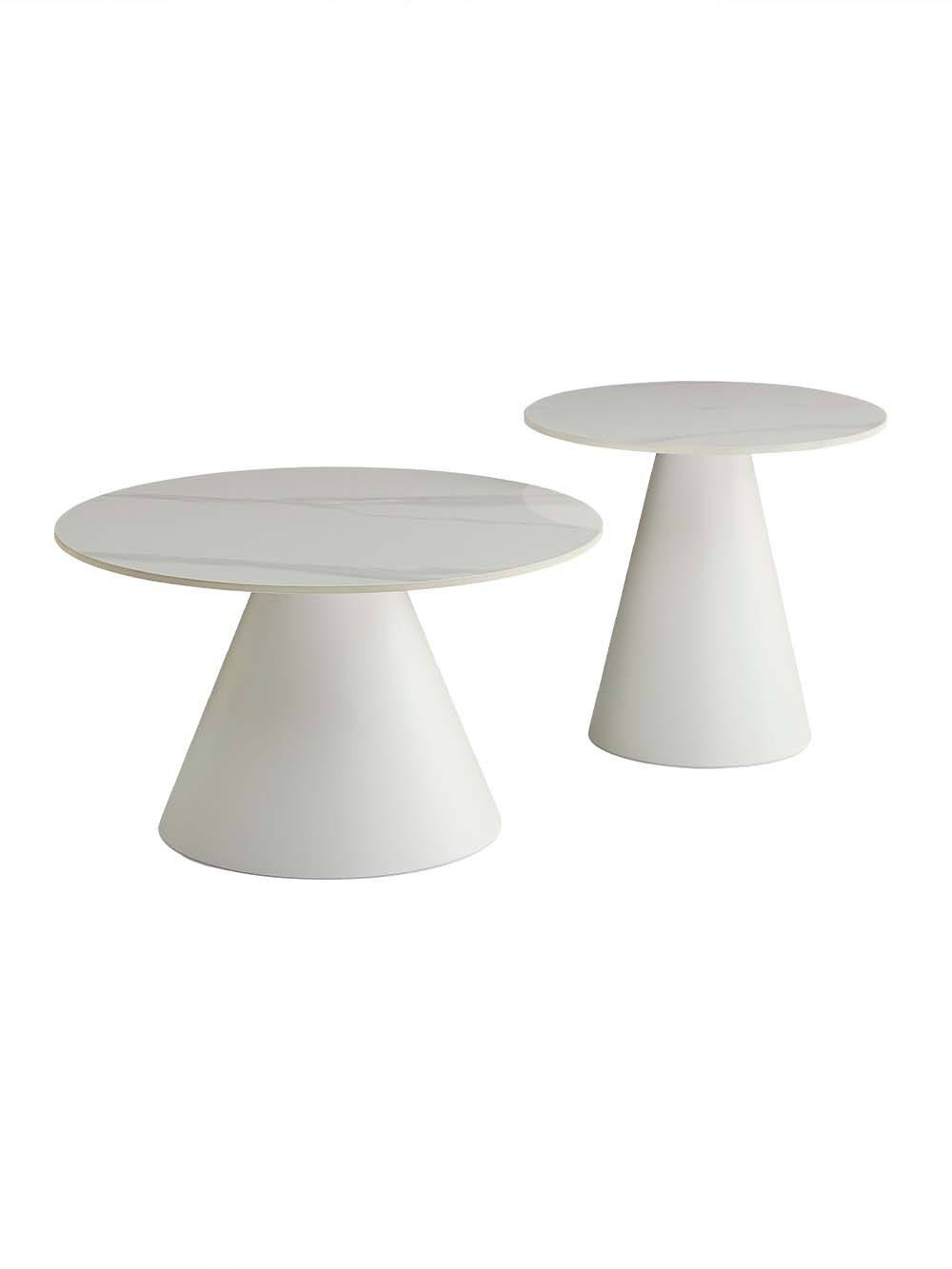 Kavos stalikių komplektas Aira, 50 cm ir 70 cm, baltas