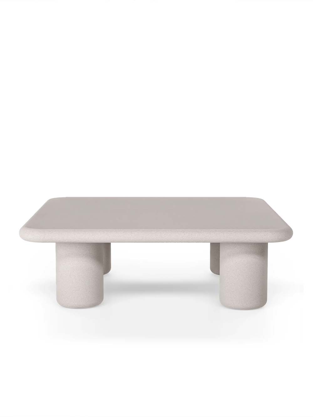 Lauko kavos staliukas Vibo, 100 cm, šviesaus smėlio