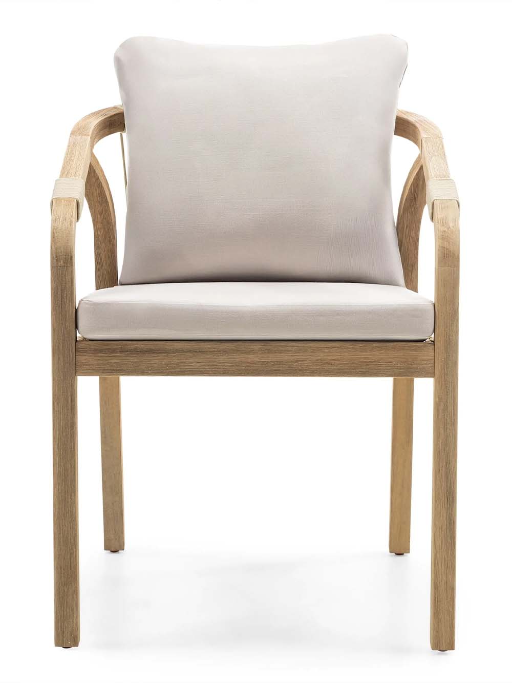 Lauko kėdė Riva, natūralios medienos.smėlio