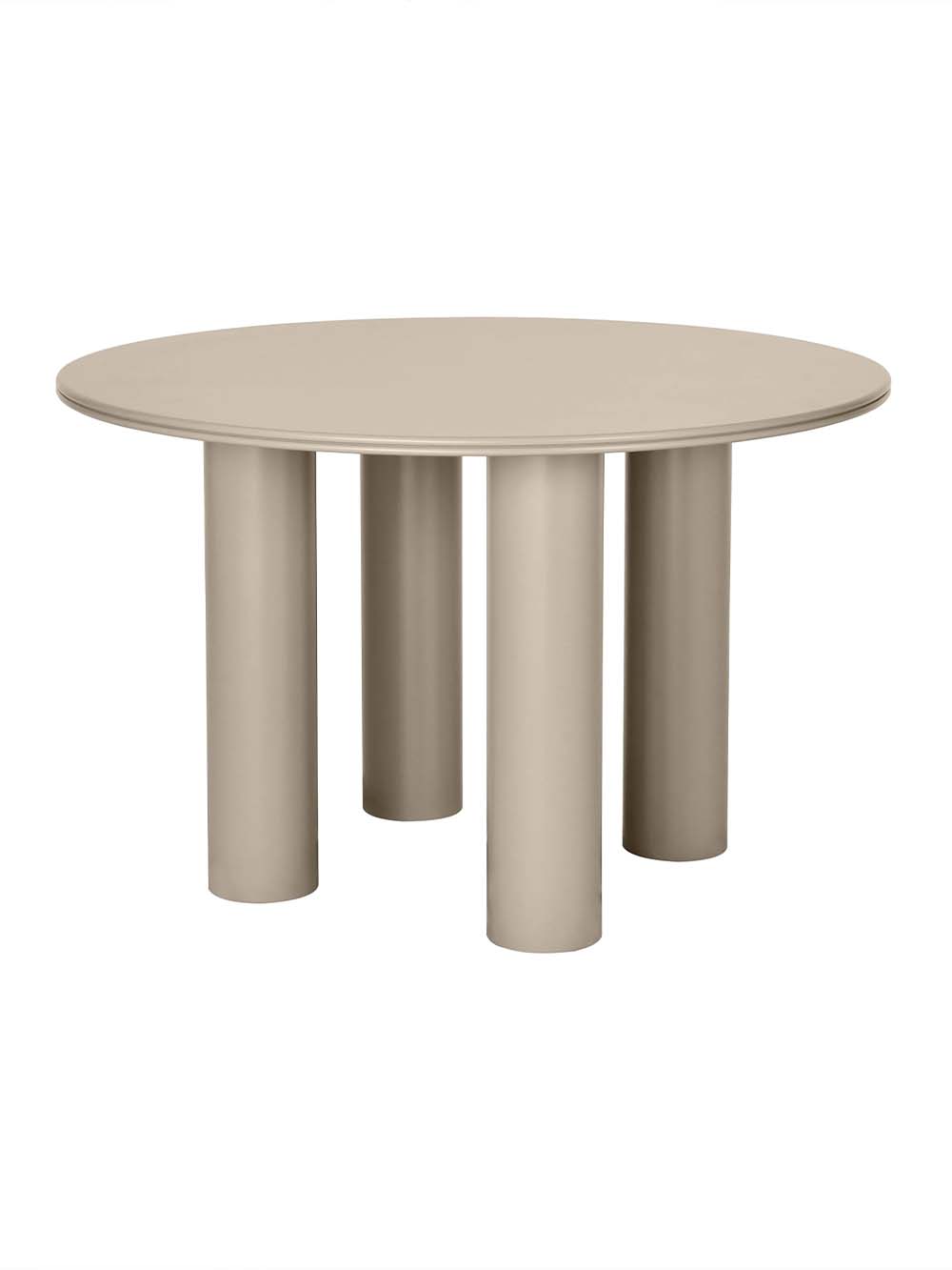 Apvalus valgomojo stalas Reme, 120 cm, tamsaus smėlio1