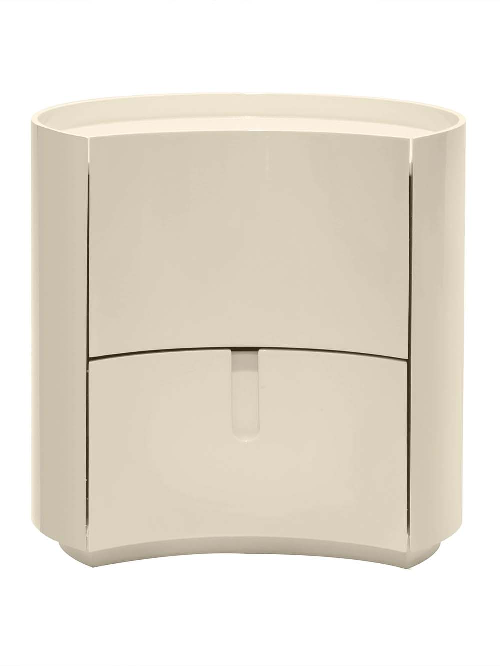 Naktinis staliukas Velar, 52 cm, kreminė, blizgus paviršius2