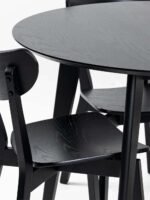 Apvalus valgomojo stalas Roxy, 105 cm, juoda - Image 7