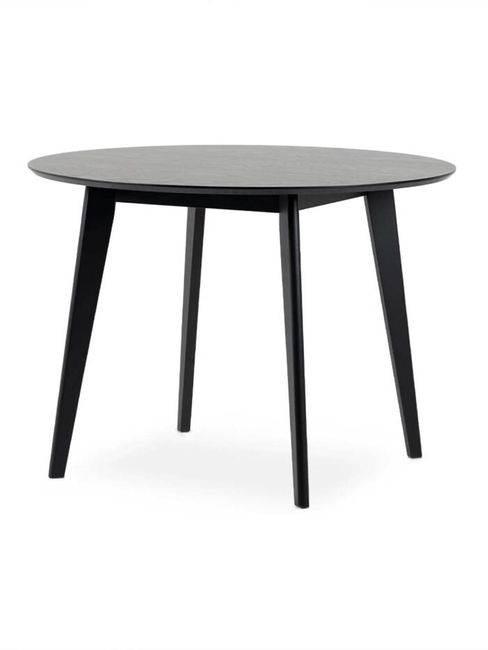 Apvalus valgomojo stalas Roxy, 105 cm, juoda - Image 8