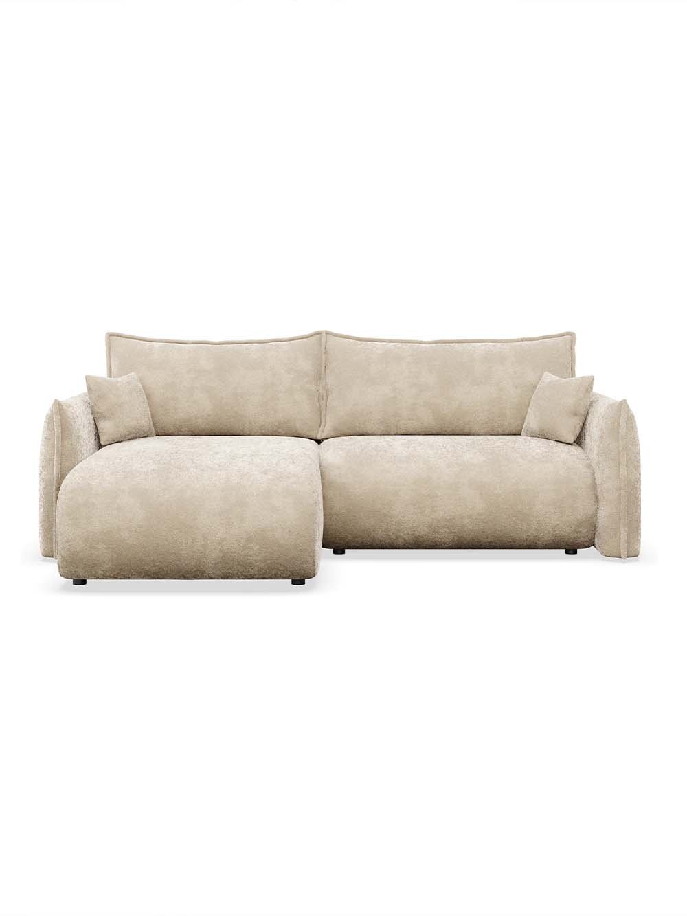 Kampinė sofa Lisbon, šviesaus smėlio, šenilas9