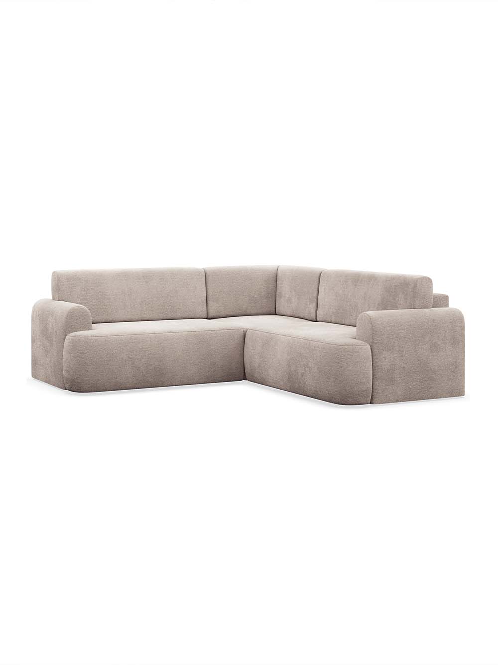 Kampinė sofa Verona, pilko smėlio, šenilas