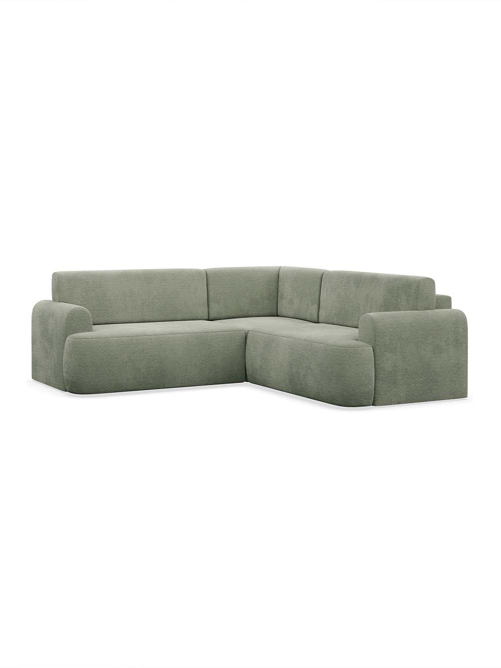 Kampinė sofa Verona, šalavijo žalia, šenilas2