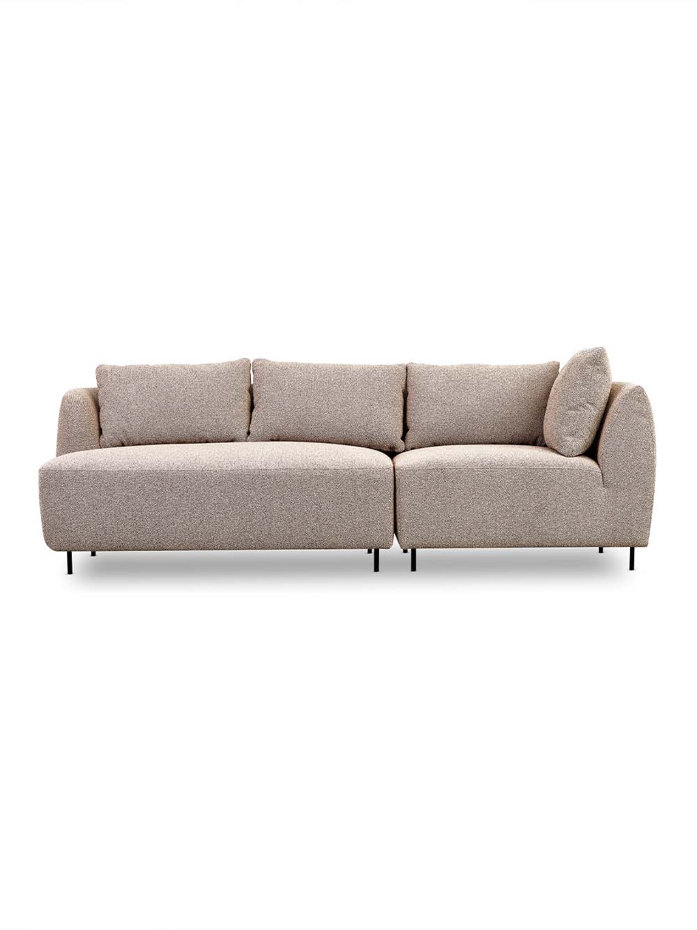 Modulinė sofa Enna, kreminė, boucle