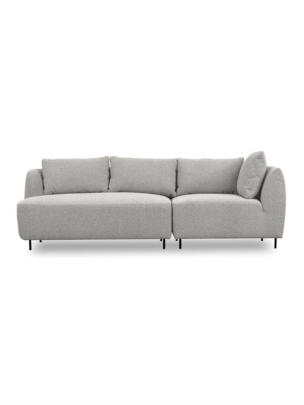 Modulinė sofa Enna, šviesiai pilka, boucle1
